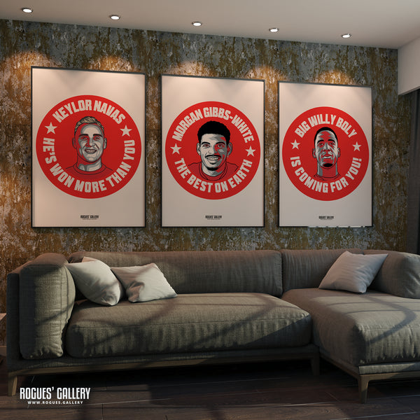 Big Willy Boly Is Coming For You - Nottingham Forest - Signed A3 #GetBehindTheLads Prints