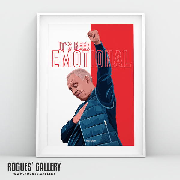 It's Been Emotional - Steve Cooper - Nottingham Forest - A0, A1, A2 or A3 Prints