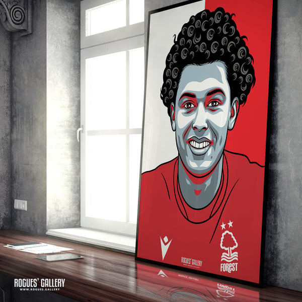 Brennan Johnson - Nottingham Forest - Signed A3 #GetBehindTheLads Prints