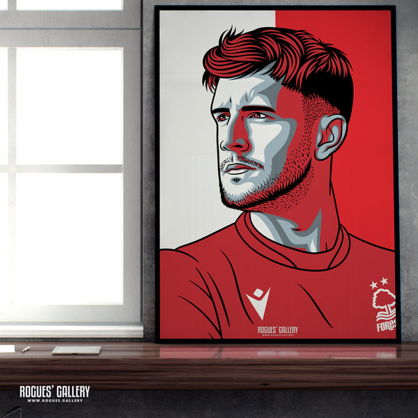 Joe Worrall - Nottingham Forest - Signed A3 #GetBehindTheLads Prints