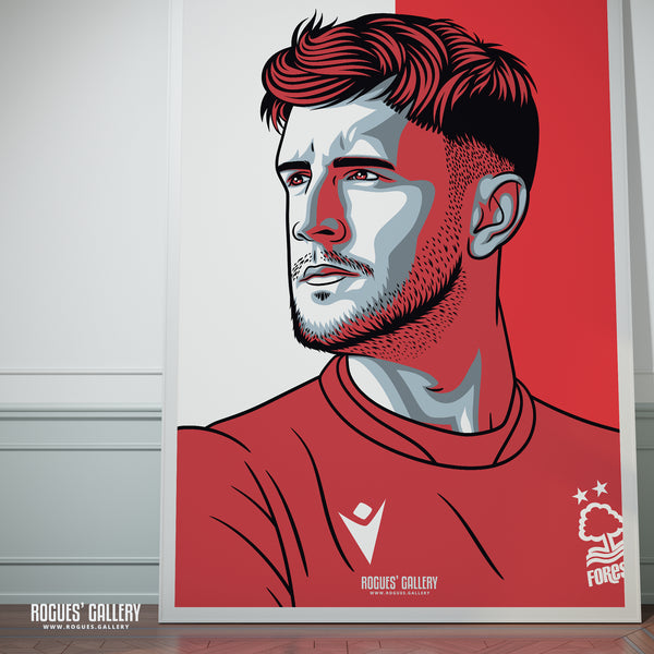 Joe Worrall - Nottingham Forest - Signed A3 #GetBehindTheLads Prints