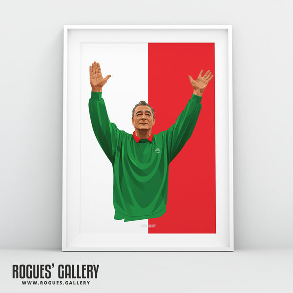 Sir Brian Clough - Nottingham Forest - A0, A1, A2 or A3 Greatest Ever Series Prints