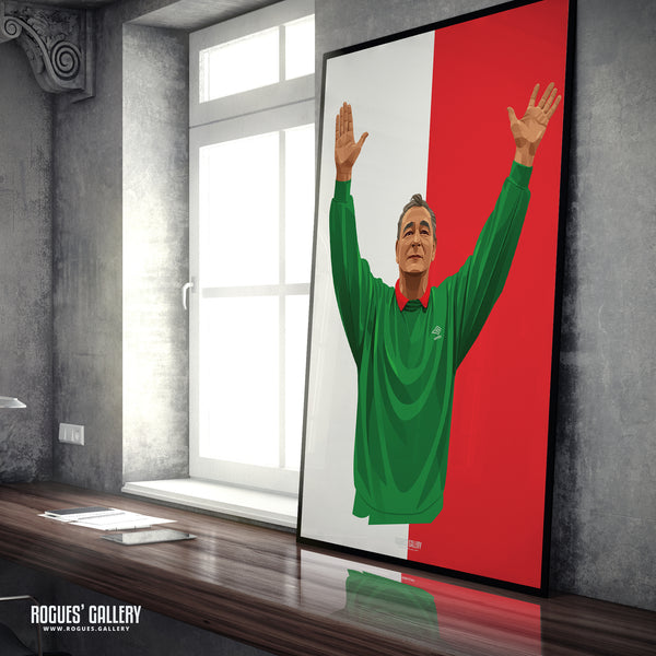 Sir Brian Clough - Nottingham Forest - A0, A1, A2 or A3 Greatest Ever Series Prints