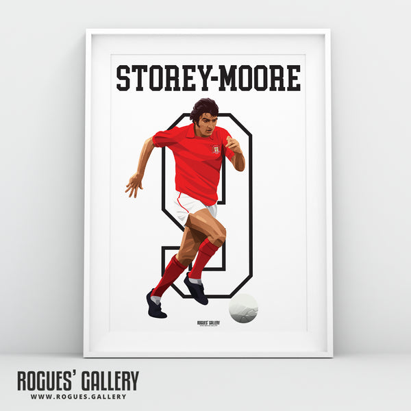 Ian Storey-Moore - Nottingham Forest - A0, A1, A2 or A3 Greatest Ever Series Prints 17th January 1945