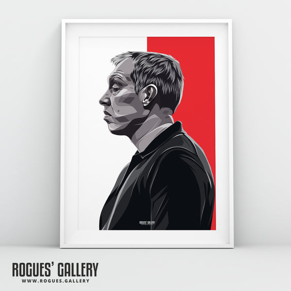 Black & White Portrait - Steve Cooper - Nottingham Forest - A0, A1, A2 or A3 Prints