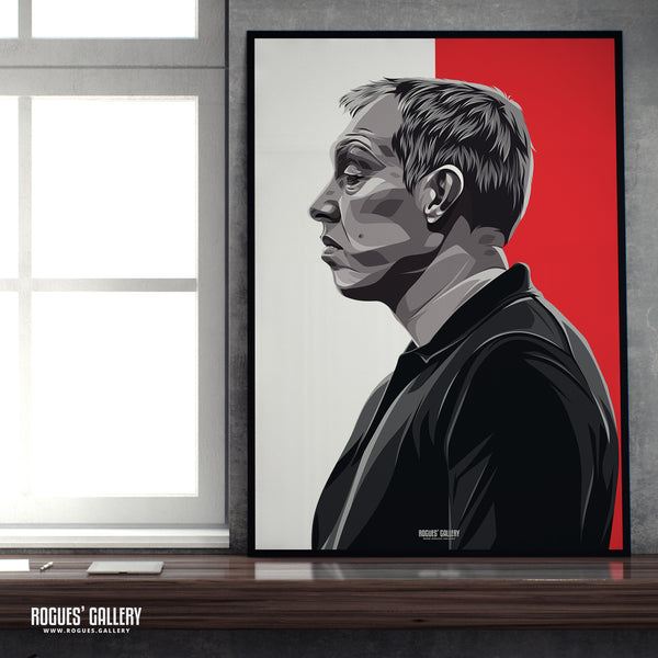 Black & White Portrait - Steve Cooper - Nottingham Forest - A0, A1, A2 or A3 Prints