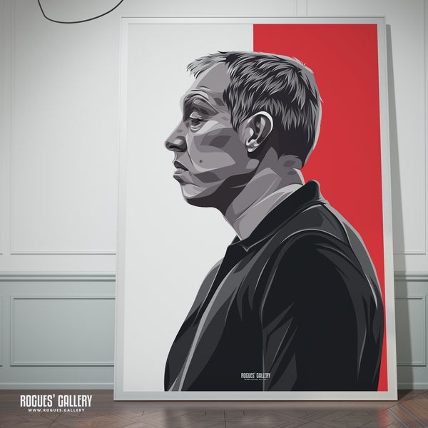 Black & White Portrait - Steve Cooper - Nottingham Forest - A0, A1, A2 or A3 Prints
