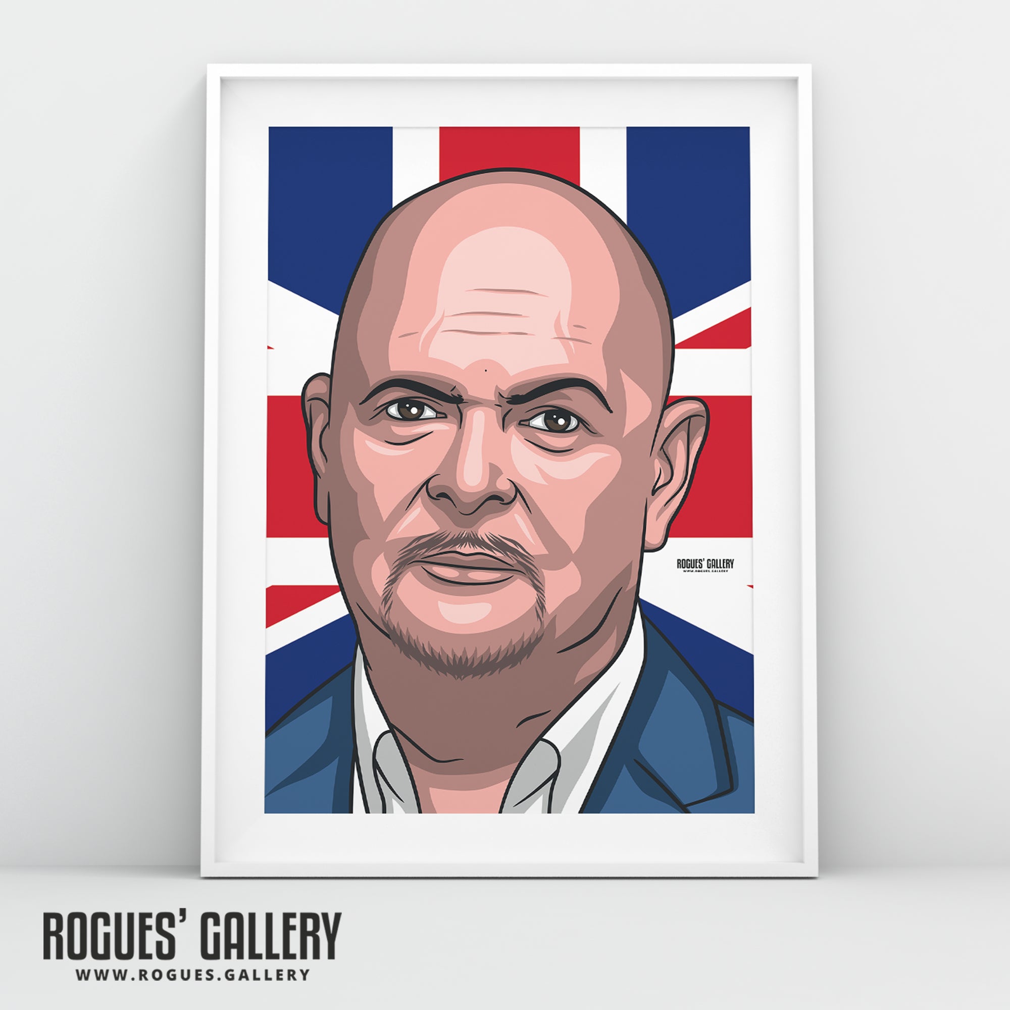 James Whale - The Unleashed Talk TV Radio Broadcaster - A3, A2, A1 & A0 Icon Prints