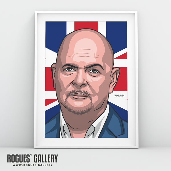 James Whale - The Unleashed Talk TV Radio Broadcaster - A3, A2, A1 & A0 Icon Prints