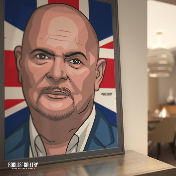 James Whale - The Unleashed Talk TV Radio Broadcaster - A3, A2, A1 & A0 Icon Prints