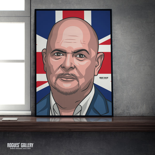 James Whale - The Unleashed Talk TV Radio Broadcaster - A3, A2, A1 & A0 Icon Prints