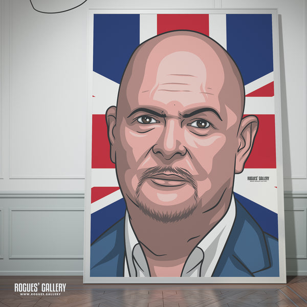 James Whale - The Unleashed Talk TV Radio Broadcaster - A3, A2, A1 & A0 Icon Prints