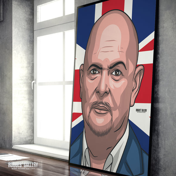 James Whale - The Unleashed Talk TV Radio Broadcaster - A3, A2, A1 & A0 Icon Prints