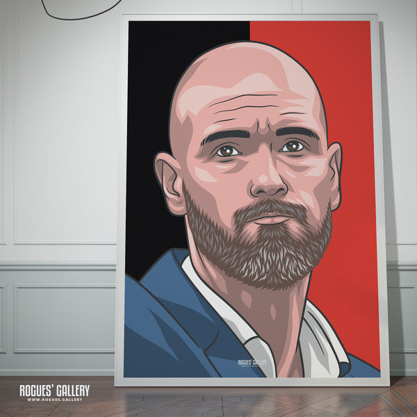 Erik Ten Hag - Manchester United Boss - A0, A1, A2 or A3 Icon Prints