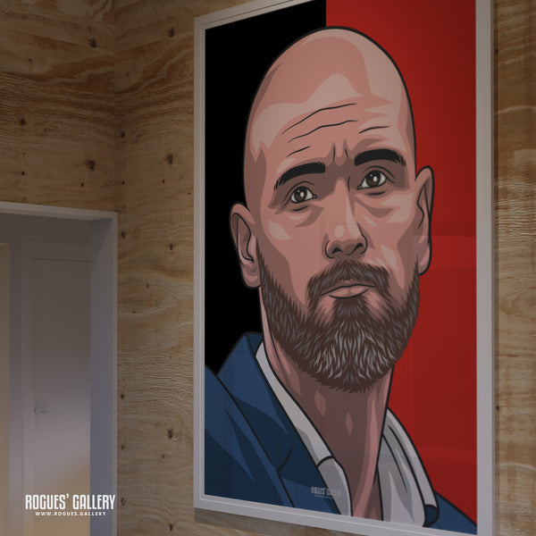 Erik Ten Hag - Manchester United Boss - A0, A1, A2 or A3 Icon Prints