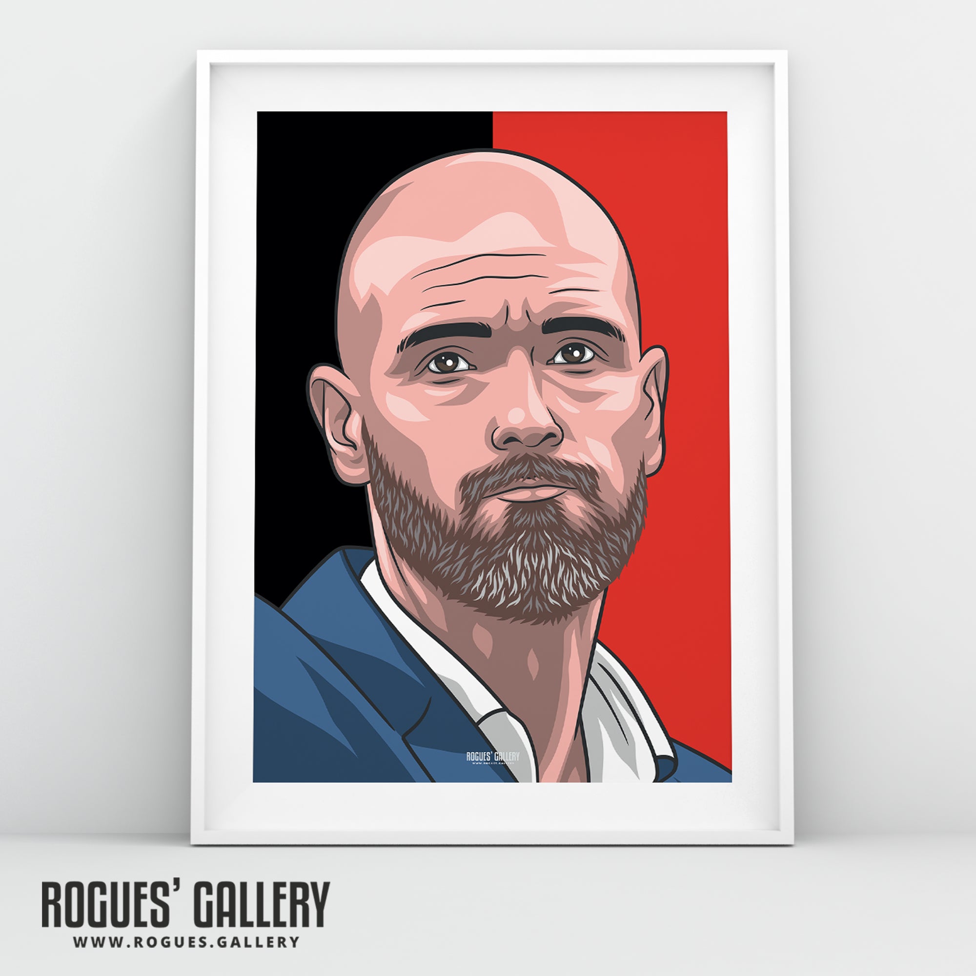 Erik Ten Hag - Manchester United Boss - A0, A1, A2 or A3 Icon Prints