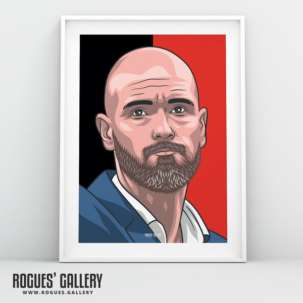 Erik Ten Hag - Manchester United Boss - A0, A1, A2 or A3 Icon Prints