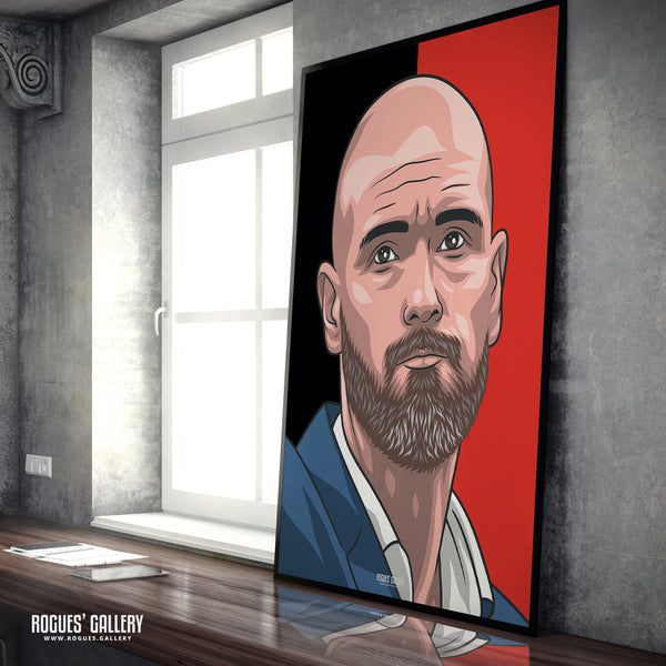 Erik Ten Hag - Manchester United Boss - A0, A1, A2 or A3 Icon Prints