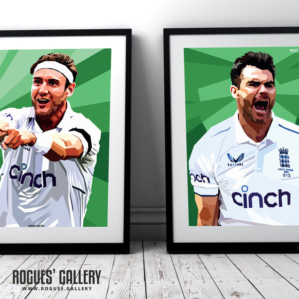 Jimmy Anderson - England Seam Bowling Legend - A0, A1, A2 & A3 Icon Prints