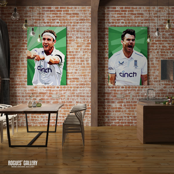 Jimmy Anderson - England Seam Bowling Legend - A0, A1, A2 & A3 Icon Prints