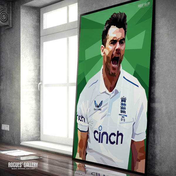 Jimmy Anderson - England Seam Bowling Legend - A0, A1, A2 & A3 Icon Prints