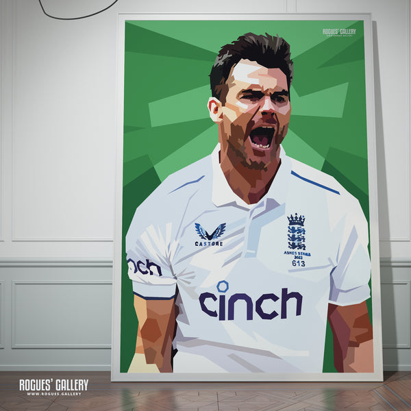Jimmy Anderson - England Seam Bowling Legend - A0, A1, A2 & A3 Icon Prints
