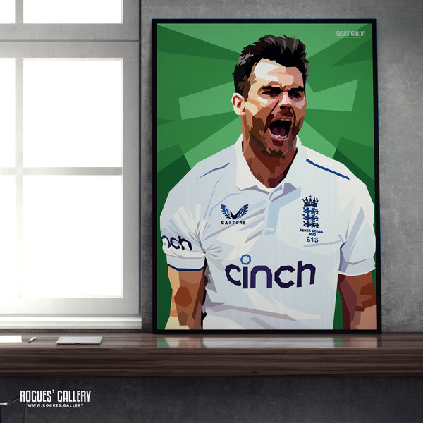 Jimmy Anderson - England Seam Bowling Legend - A0, A1, A2 & A3 Icon Prints