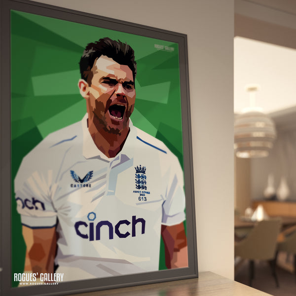 Jimmy Anderson - England Seam Bowling Legend - A0, A1, A2 & A3 Icon Prints