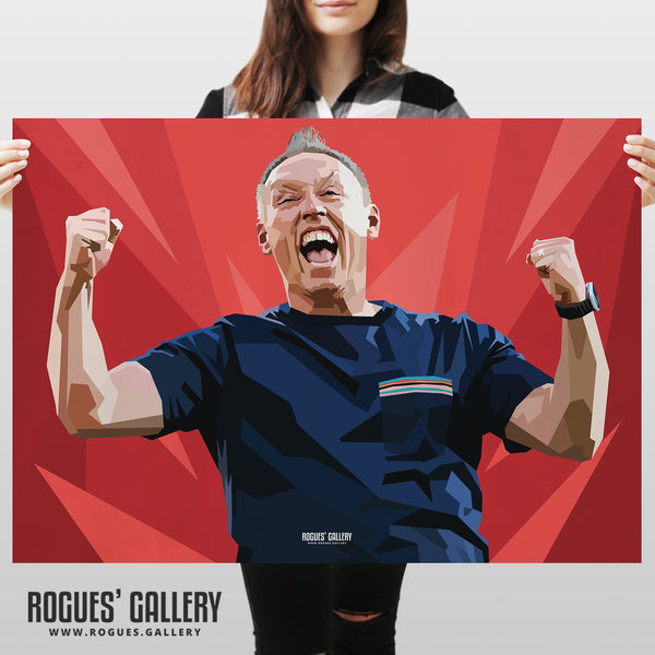 Relief - Steve Cooper - Nottingham Forest Boss - A0, A1, A2 or A3 Prints
