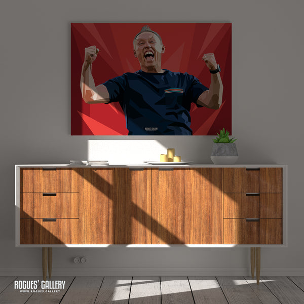 Relief - Steve Cooper - Nottingham Forest Boss - A0, A1, A2 or A3 Prints