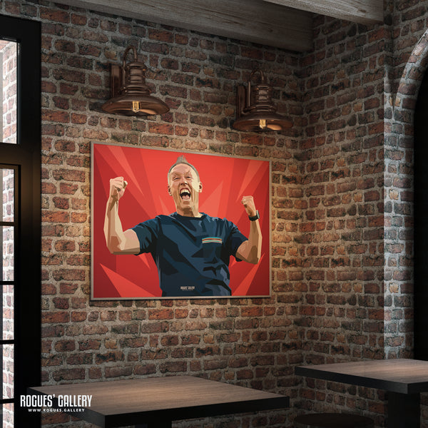 Relief - Steve Cooper - Nottingham Forest Boss - A0, A1, A2 or A3 Prints