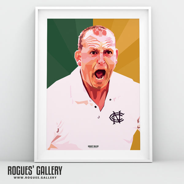 Luke Fletcher - Notts CCC & Outlaws - A3/2/1/0 Modern Art Print
