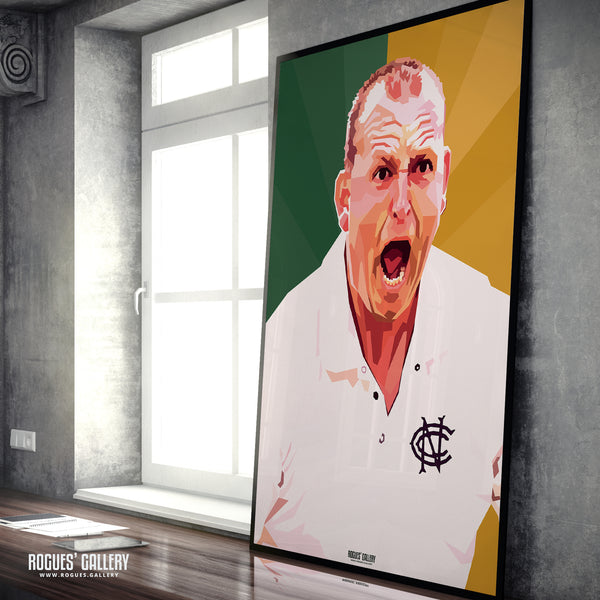 Luke Fletcher - Notts CCC & Outlaws - A3/2/1/0 Modern Art Print