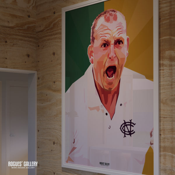 Luke Fletcher - Notts CCC & Outlaws - A3/2/1/0 Modern Art Print