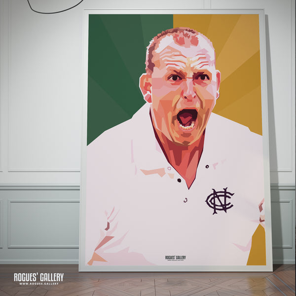 Luke Fletcher - Notts CCC & Outlaws - A3/2/1/0 Modern Art Print