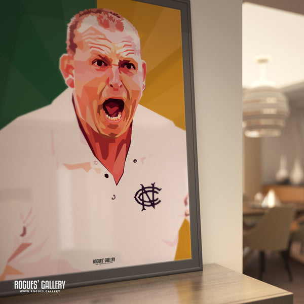 Luke Fletcher - Notts CCC & Outlaws - A3/2/1/0 Modern Art Print