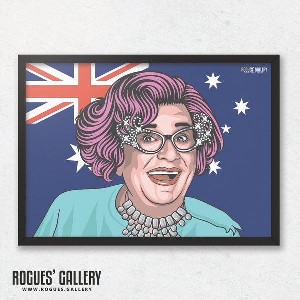 Dame Edna - A3, A2, A1 & A0 Landscape Icon Print