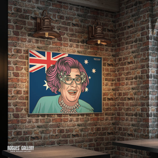 Dame Edna - A3, A2, A1 & A0 Landscape Icon Print