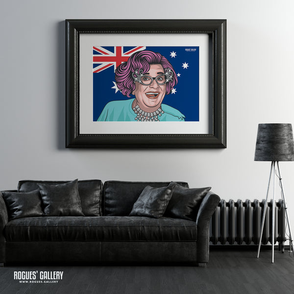Dame Edna - A3, A2, A1 & A0 Landscape Icon Print
