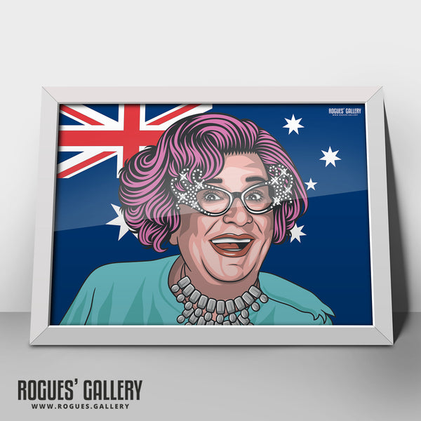 Dame Edna - A3, A2, A1 & A0 Landscape Icon Print