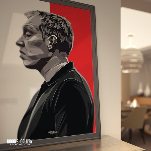 Black & White Portrait - Steve Cooper - Nottingham Forest - Signed A3 Prints