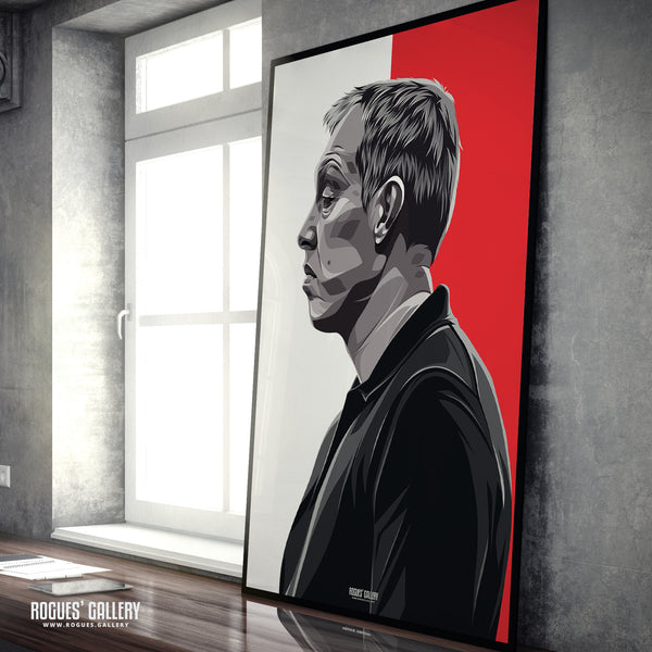 Black & White Portrait - Steve Cooper - Nottingham Forest - Signed A3 Prints