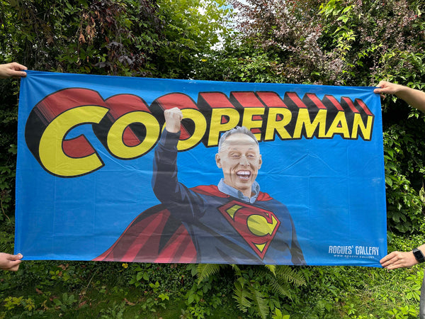 Cooperman - Steve Cooper Nottingham Forest Boss - Ultimate High Quality Fan Flag