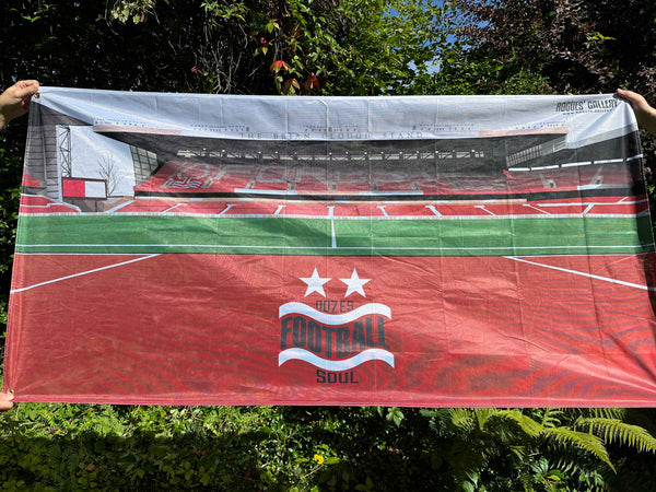The City Ground: Oozes Football Soul - Nottingham Forest - Ultimate High Quality Fan Flag