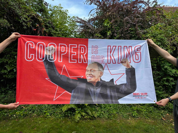 Cooper Is Our King - Nottingham Forest - Ultimate High Quality Fan Flag