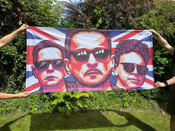 DEPECHE MODE - Ultimate High Quality Union Jack Fan Flag