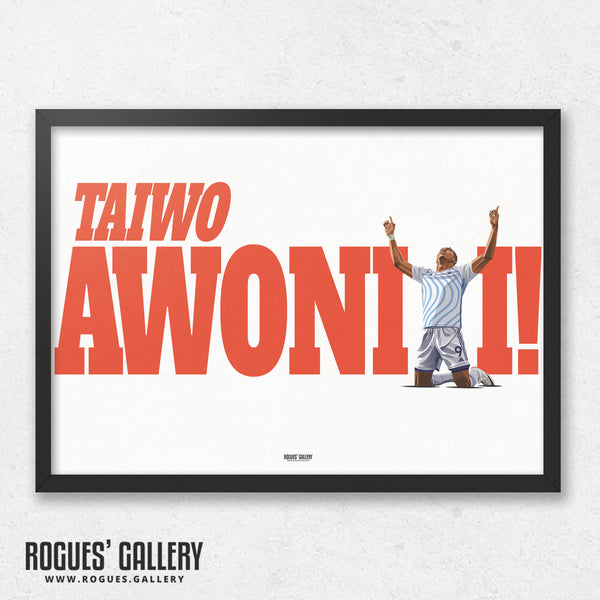 Taiwo Awoniyi: Give Thanks - Nottingham Forest - A0, A1, A2 or A3 Red & White Prints