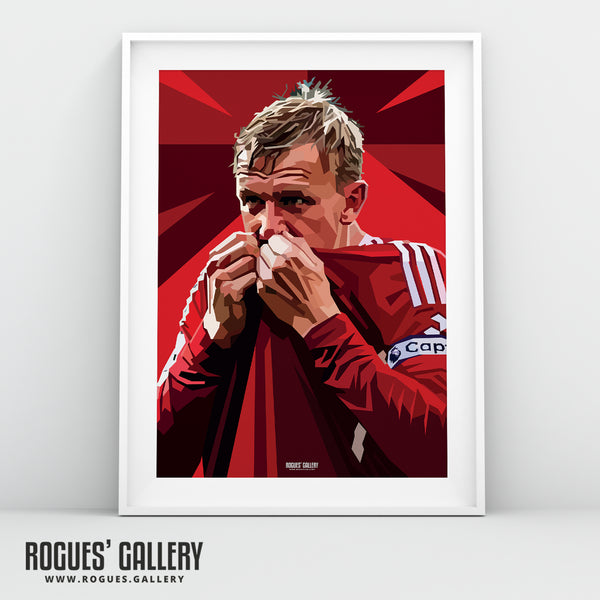 Joe Worrall: The Captain - Nottingham Forest - A0, A1, A2 or A3 Prints