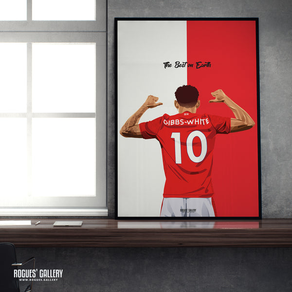 Morgan Gibbs-White: Remember The Name - Nottingham Forest - Signed A3 Prints