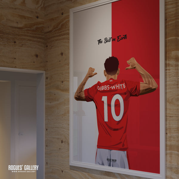 Morgan Gibbs-White: Remember The Name - Nottingham Forest - Signed A3 Prints